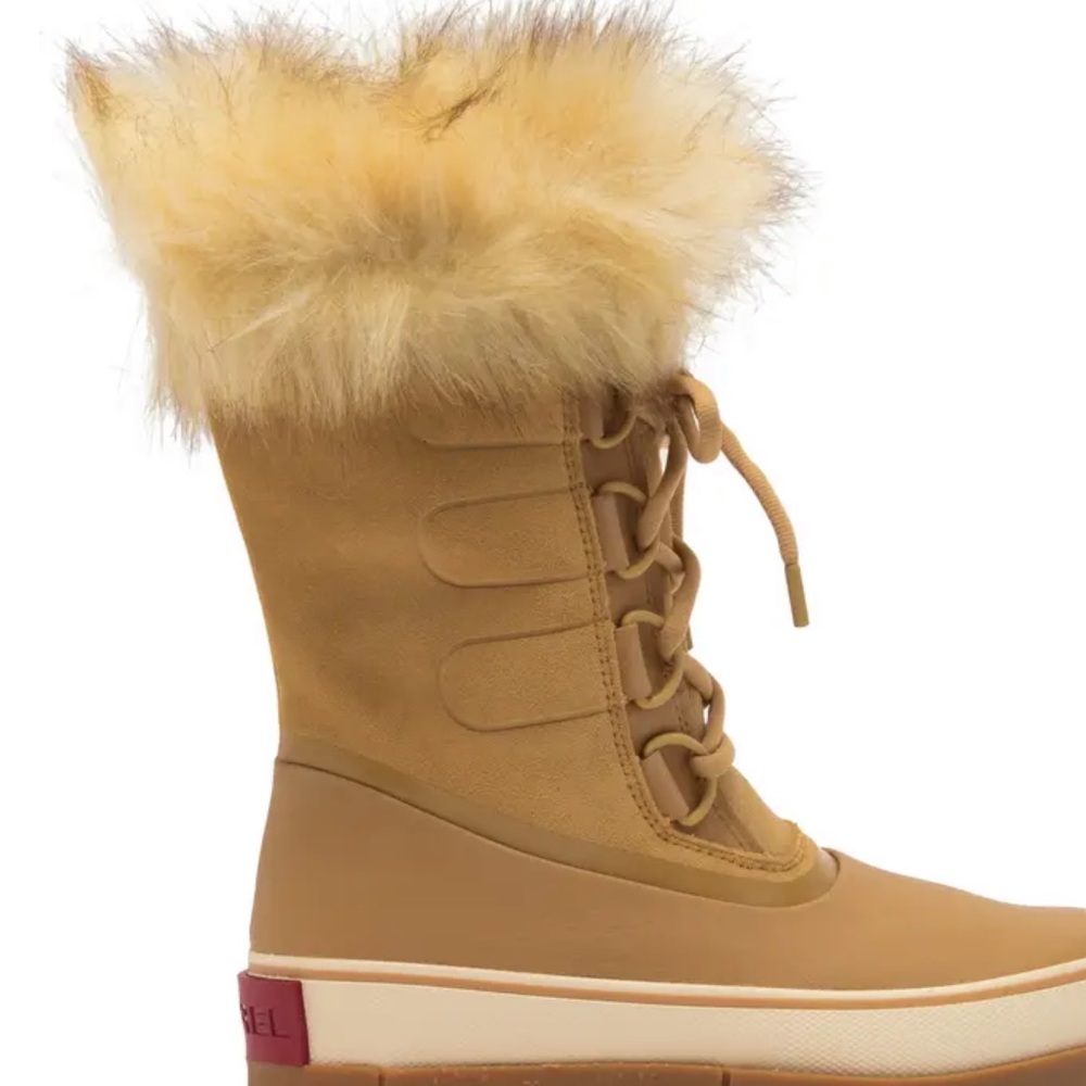 Stylish Tan Fur-Lined Women's Boots - Picture 10 of 10